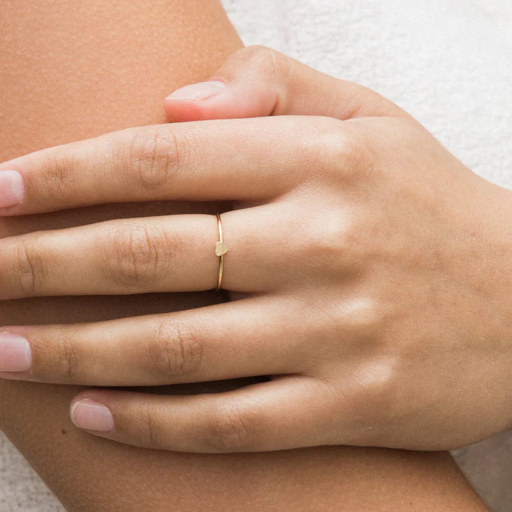 Heart Skinny Ring – 14k Gold-Filled