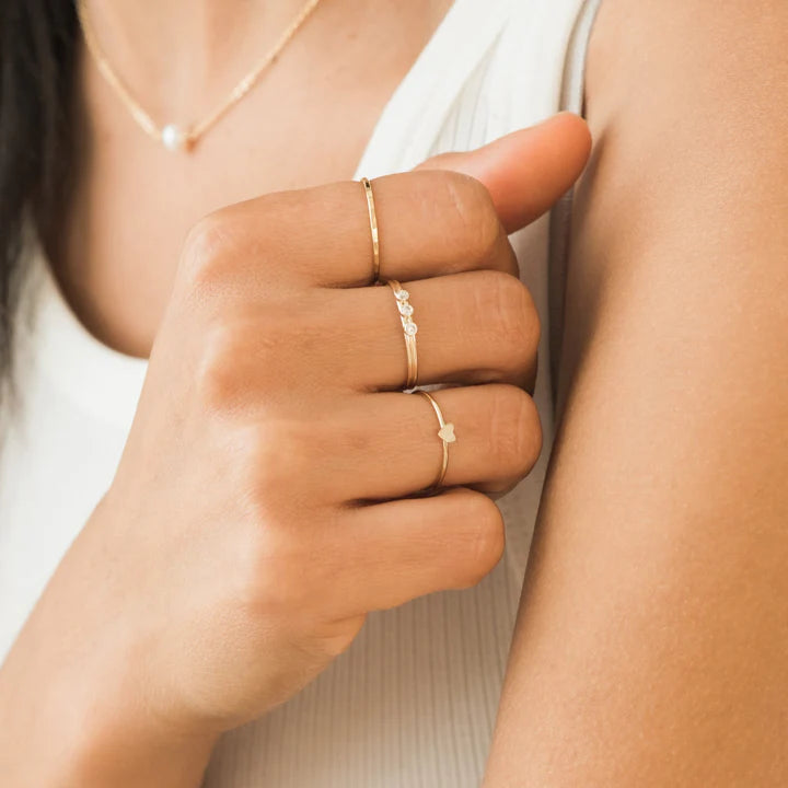 Heart Skinny Ring – 14k Gold-Filled