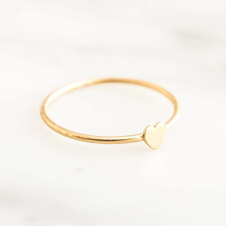 Heart Skinny Ring – 14k Gold-Filled