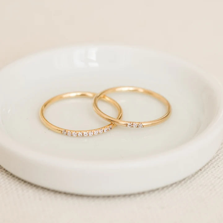 Pavé CZ Stacking Ring – 14k Gold-Filled