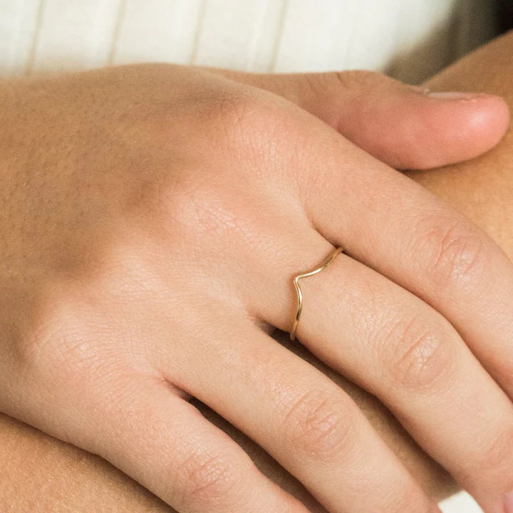Chevron Stacker Ring – 14k Gold-Filled