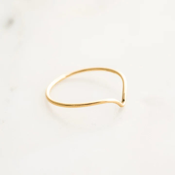Chevron Stacker Ring – 14k Gold-Filled