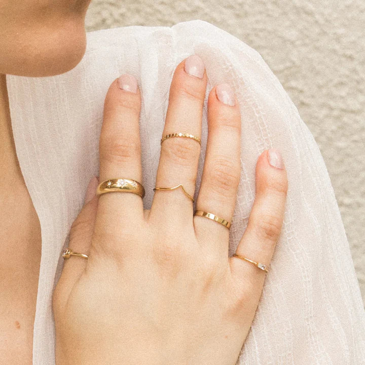 Chevron Stacker Ring – 14k Gold-Filled