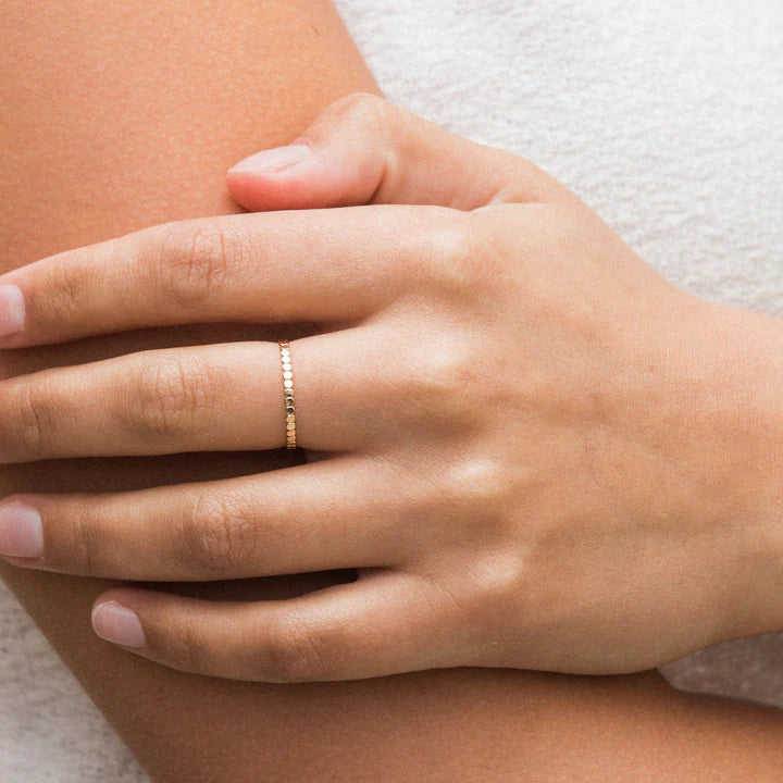 Dotted Stacker Ring – 14k Gold-Filled