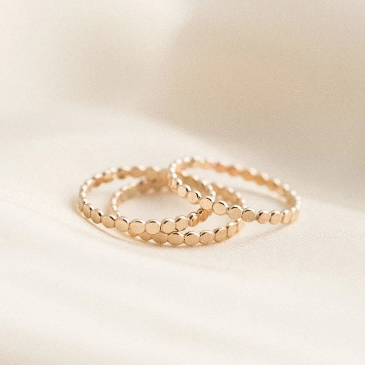 Dotted Stacker Ring – 14k Gold-Filled