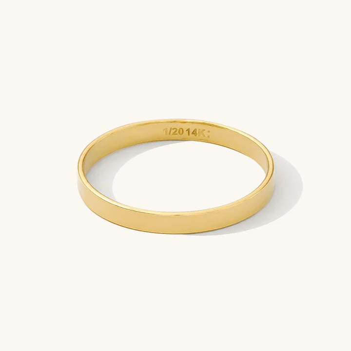 Wide Stacker Band – 14k Gold-Filled