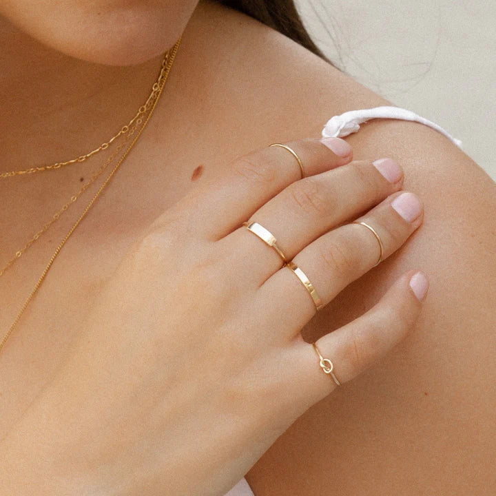 Wide Stacker Band – 14k Gold-Filled