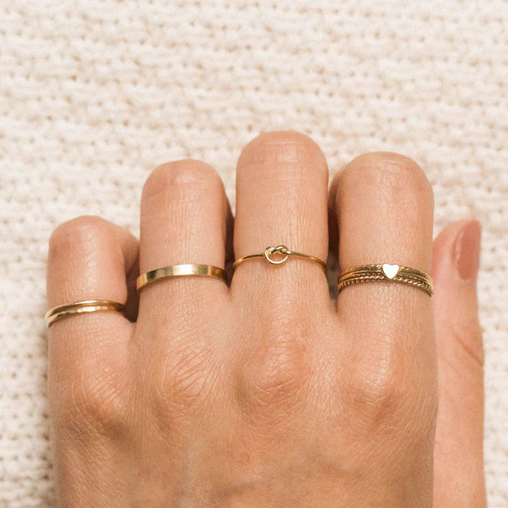 Love Knot Stacker Ring – 14k Gold-Filled
