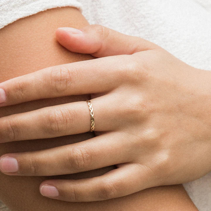 Twist Braid Stacker Ring – 14k Gold-Filled