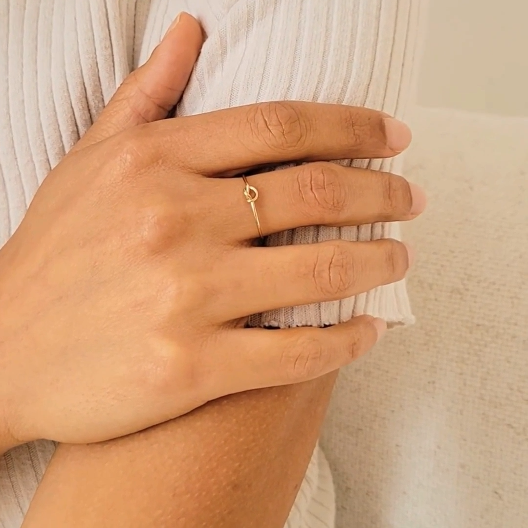 Love Knot Stacker Ring – 14k Gold-Filled