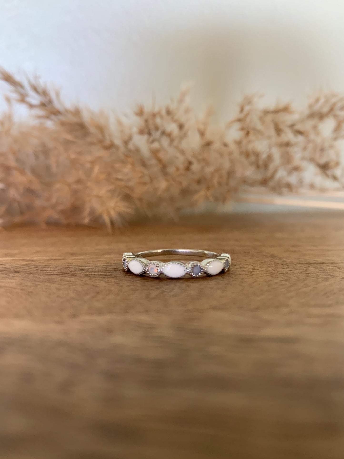 Silver Finish & Moonstone