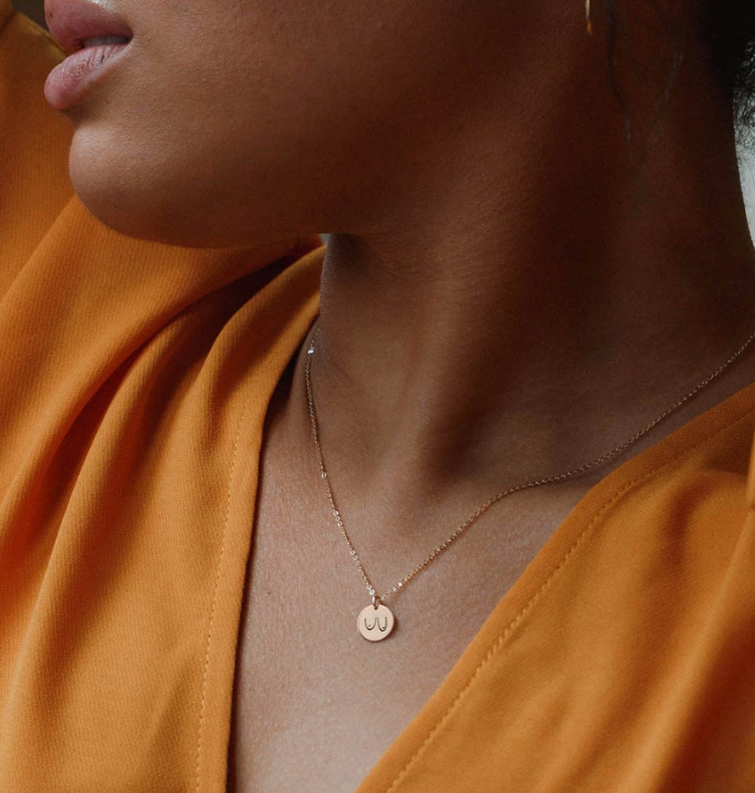 Boob Stamped Necklace
