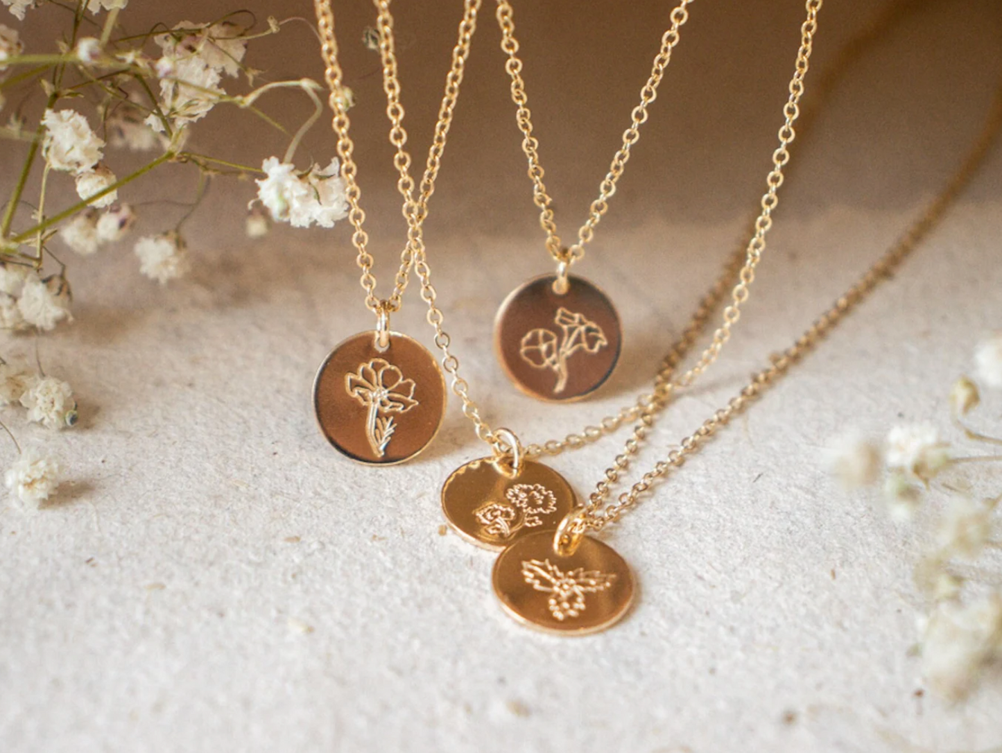 Birth Flower Necklace