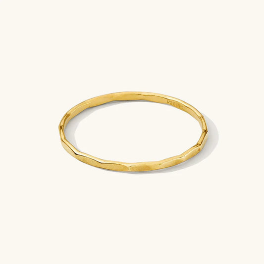 Hammered Skinny Ring – 14k Gold-Filled