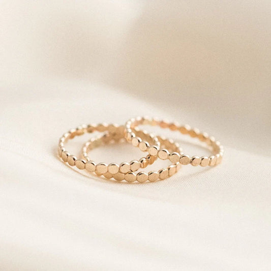 Dotted Stacker Ring – 14k Gold-Filled