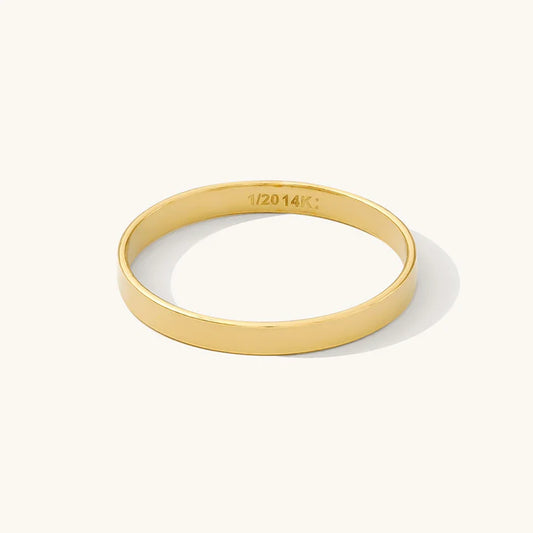 Wide Stacker Band – 14k Gold-Filled