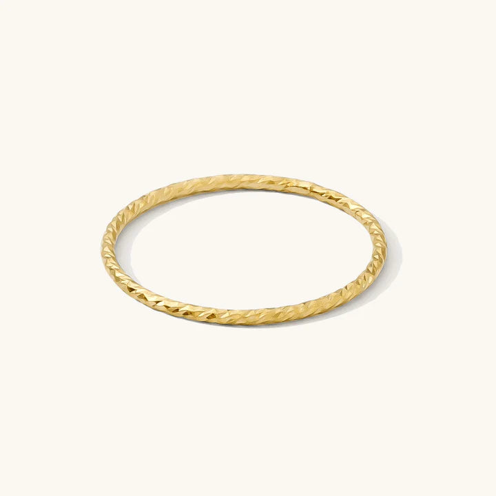 Serrated Skinny Stacker Ring – 14k Gold-Filled