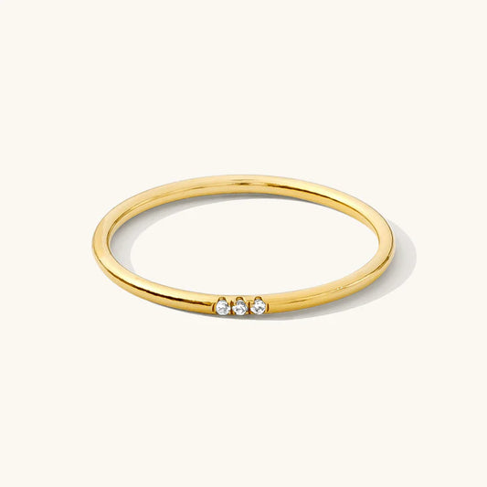 Pavé CZ Stacking Ring – 14k Gold-Filled