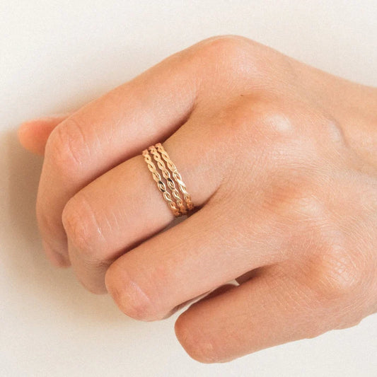 Twist Braid Stacker Ring – 14k Gold-Filled